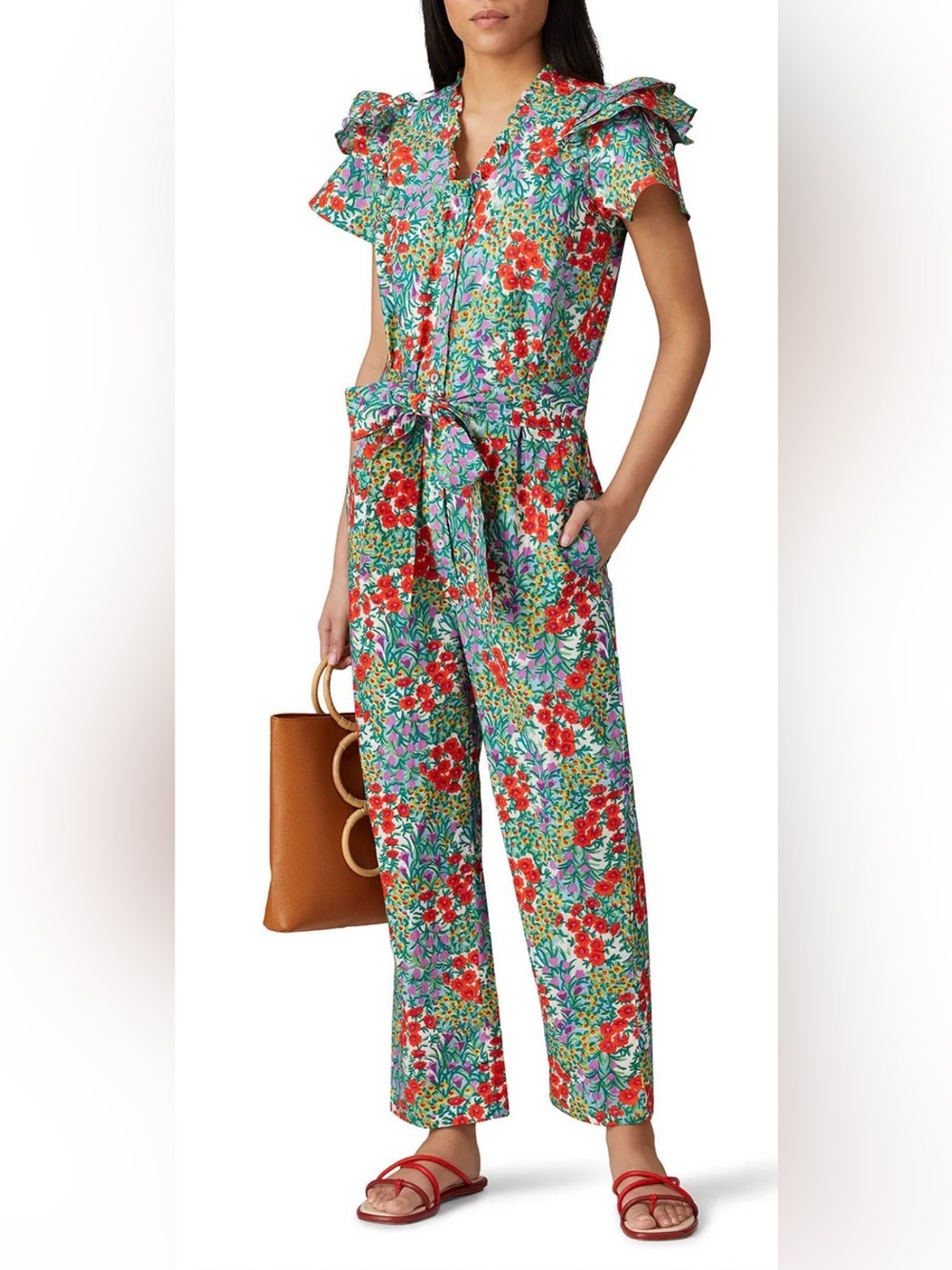 NWOT Banjanan Multicolor Floral Olivia Jumpsuit